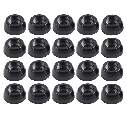 Noir 20pcs caoutchouc - noir, chaise